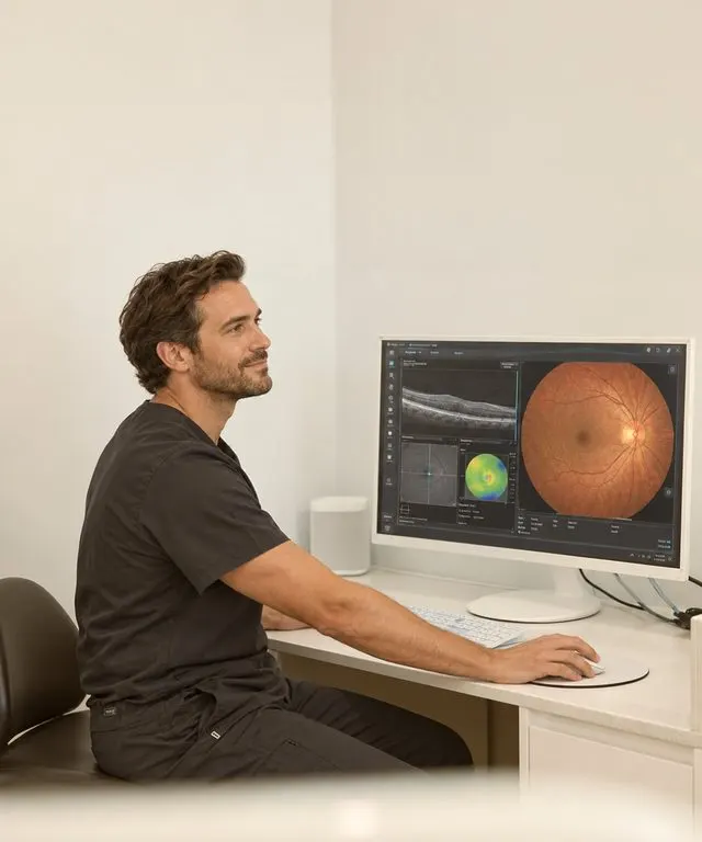 Consulting equipment in an optometry practice