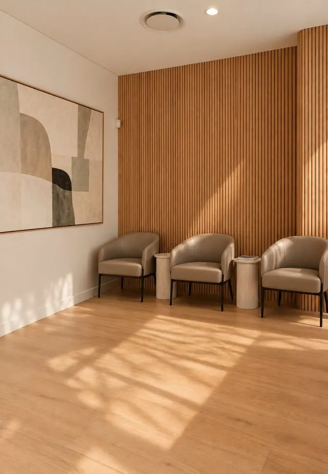 Waiting area in a medical centre fitout